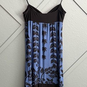 Dress- blue and black.